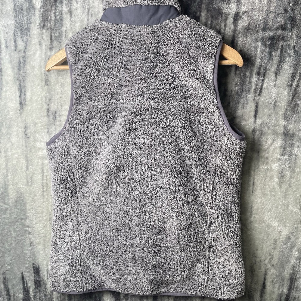 L. L. Bean Women's Hi-Pile Fleece Vest Frost Gray Heather Sz Small - Picture 7 of 9